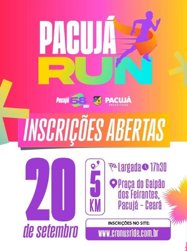 Vem aí o 1° PACUJÁ RUN!